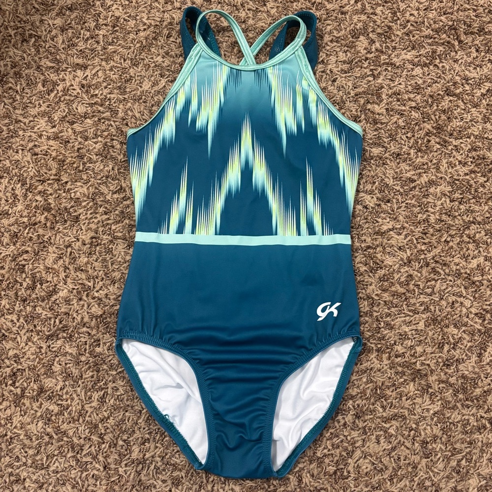 Shades of Teal GK Elite Leotard